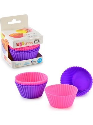Pileli Store 6'lı Tırtıklı Silikon Muffın Kabı ROYALEKS-MYS106