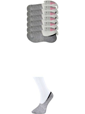 Pileli Store Gri Kadın Babet Çorap 6 Çift