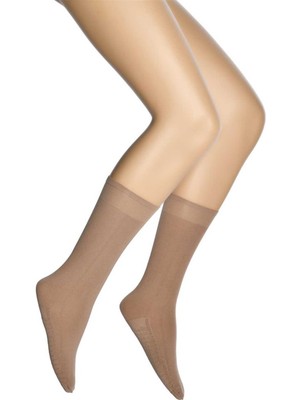 Pileli Store Masaj Kadın Çorap Bronz 38