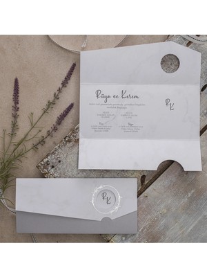 ABC Ofis Düğün Davetiyesi Eko Polen Davetiye Baskılı 40327