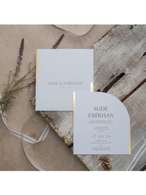 ABC Ofis Düğün Davetiyesi Eko Polen Davetiye Baskılı 40326