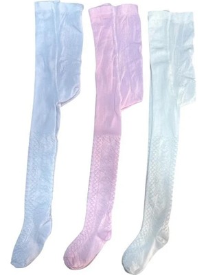 GMG Collection Baby Kız Çocuk File Külotlu Çorap, 3'lü Set (Hediyelidir)