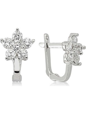 Zenvia 925 Ayar Gümüş Çiçek Küpe EA1080001 (72)
