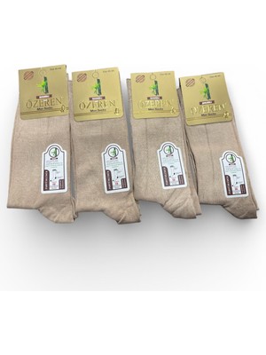 Özeren Erkek Bambu Dikişsiz Çorap 4'lü