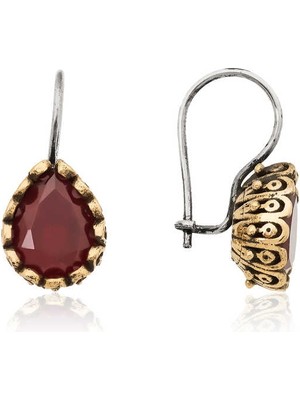 Pileli Store 925 Ayar Gümüş Damla Otantik Küpe EA1160239 (72)