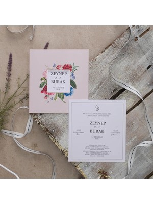 ABC Ofis Düğün Davetiyesi Eko Polen Davetiye Baskılı 40330