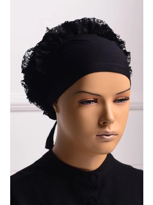 Pileli Store Bone  Dikişli Fırfırlı Bone Bandana (5li Paket) (72)