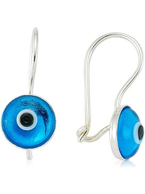 Zenvia 925 Ayar Gümüş Sallantılı Nazar Küpe EA0550001 (72)