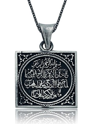 Pileli Store 925 Ayar Gümüş Nazar Duası Kadın Gümüş Kolye PT2610225 (72)