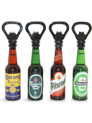 Starseven Mini Içecek Şişesi Tasarımlı Magnetli Şişe Açacağı - Model 1