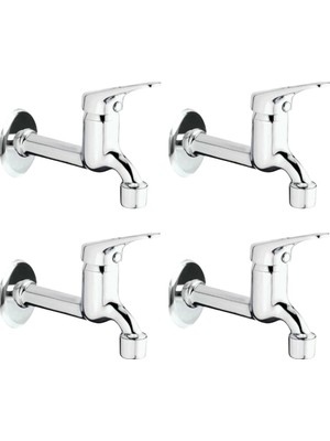 Pileli Store 4lü Aç Kapa Mix Lavabo Musluk Wc Lavabo Uzun Musluk Perlatörlü