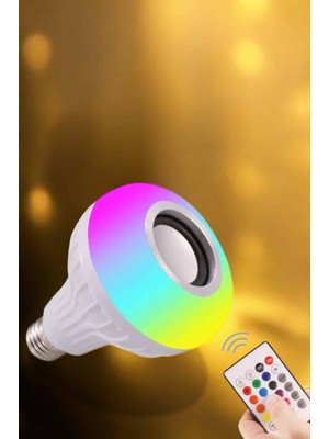 Pileli Store Lamba LED Hoparlör Dayanıklı ve Uzun Ömürlü Bluetooth Hoparlör