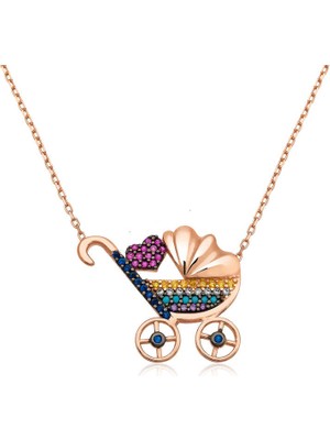 Pileli Store 925 Ayar Gümüş Yeni Doğan Bebek Kolye PT26109162 (72)