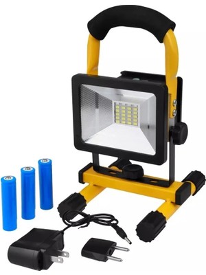 Pileli Store Şarjlı Spot Lamba Projektör WT-329