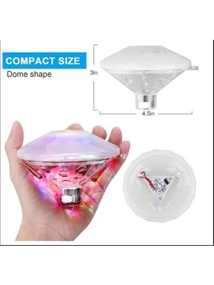 Pileli Store Sıcak LED Sualtı Gece Lambası Banyo Yüzme Havuz Işığı