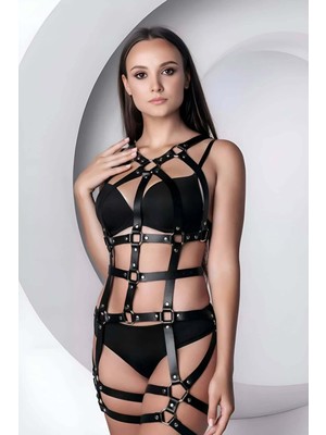 Pileli Store Fantazi Full Body Jartiyer Harness - 1295