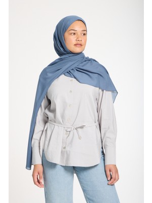 Lavin Scarfs Daily Koleksiyonu Viskon Şal Çivit Mavisi