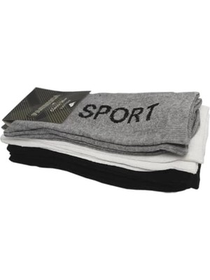 Pileli Store Fabbrica Sport Pamuklu Likralı Erkek  Çorap Adet