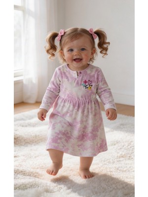 Tongs Bayramlık Pembe Düşler Kız Bebek Elbise