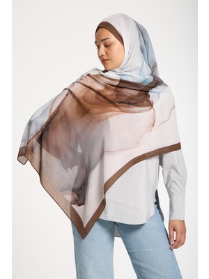 Lavin Scarfs Degrade Motion Koleksiyonu Viskon Şal Vizon