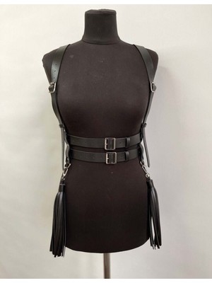 Pileli Store Şık ve Tarz Püsküllü Deri Kemer - 1393