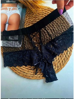 Pileli Store Siyah Kadın Puanlı Külot MARGARITA-K1005