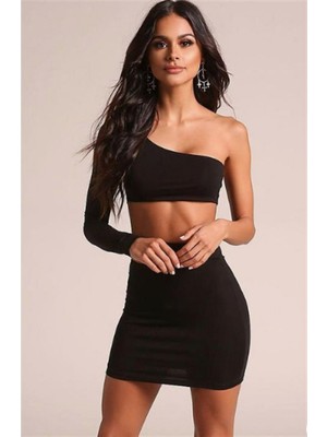 Pileli Store Etek Bluz Takım