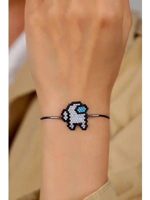 Kübüşün Atölyesi KA-017 Miyuki Bileklik - Among Us Serisi - Beyaz