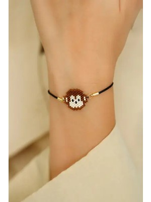 Kübüşün Atölyesi KA-019 Miyuki Bileklik - Hayvanlar Serisi Maymun