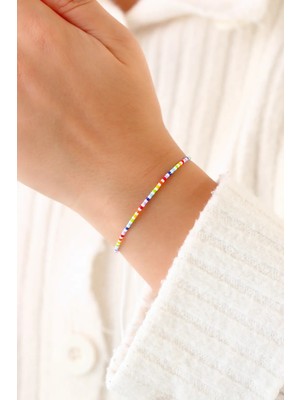 Kübüşün Atölyesi KA-032 Miyuki Bileklik - Ince Dizi Serisi - Model 2