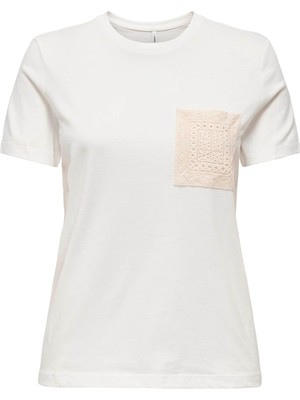 Only Onlenja Lıfe Beyaz Kadın T-Shirt 15369258