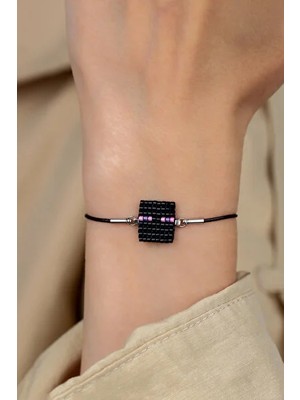 Kübüşün Atölyesi KA-016 Miyuki Bileklik - Minecraft Serisi - Enderman