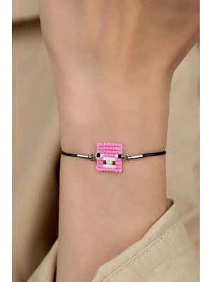 Kübüşün Atölyesi KA-016 Miyuki Bileklik - Minecraft Serisi - Pig
