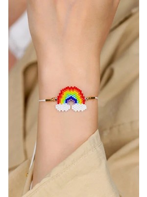Kübüşün Atölyesi KA-031 Miyuki Bileklik - Gökkuşağı Serisi - Figür