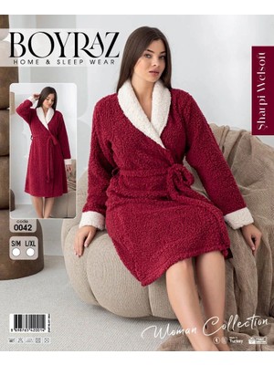 Pileli Store Boyraz 0042 Kadın Sharpi Welsolf Sabahlık