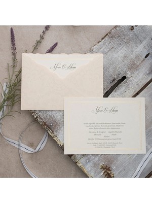 ABC Ofis Düğün Davetiyesi Eko Polen Davetiye Baskılı 40406