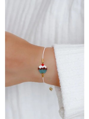 Kübüşün Atölyesi KA-030 Miyuki Bileklik - Fast Food Serisi - Cupcake