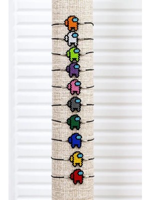 Kübüşün Atölyesi KA-017 Miyuki Bileklik - Among Us Serisi - Lacivert