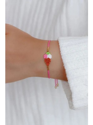 Kübüşün Atölyesi KA-030 Miyuki Bileklik - Fast Food Serisi - Dondurma