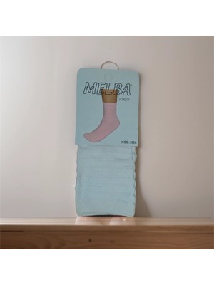 Pileli Store Melba Kareli Polymid Soket Çorap