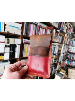 Mahfuz Leather Tamamen El Emeği Hakiki Deri Minimalist Cüzdan Kartlık ( 11X6.5CM)  NLU380