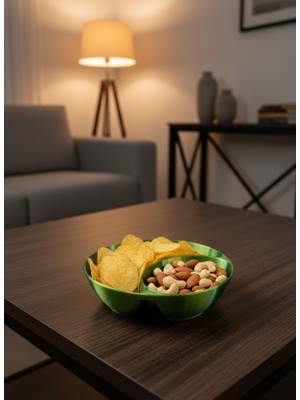 TeknoKapsül Yeşil Çerezlik Kase Seti 4 Adet 3X12 cm