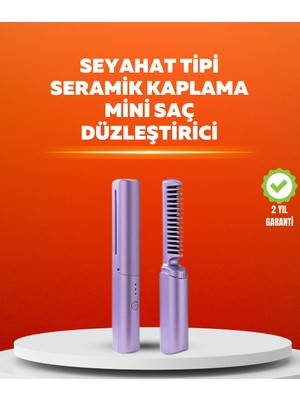 TeknoKapsül USB Şarjlı Kablosuz Saç Düzleştirici – Seyahat ve Günlük Kullanım