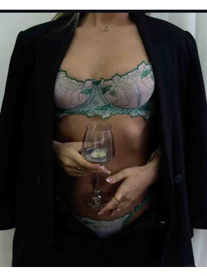 Freya Summer Mavi Kadın Tül Tanga Külotlu Sütyen Takım