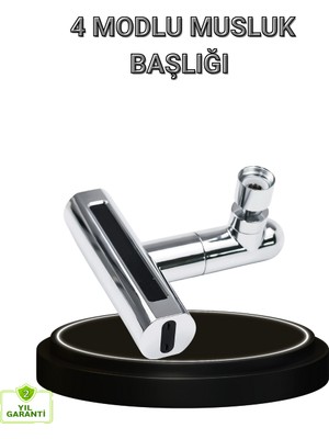 TeknoKapsül 4 Fonksiyonlu Musluk Başlığı 360 Derece Dönebilen ve Su Tasarruflu