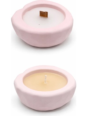 Nihalimgo Taş Döküm Kalpli Mumluk