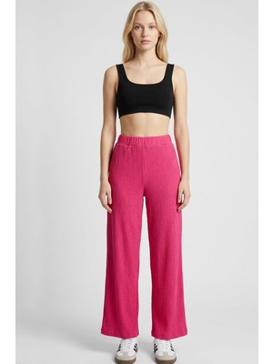 Cotenconcept Rahat Kalıp Yüksek Bel Bol Paça Viskon Karışım Kadın Pantolon