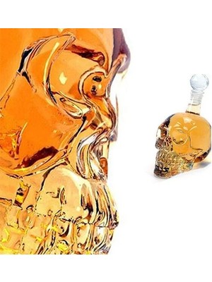 EkoAlışverişDünyam Crystal Head Kuru Kafa Cam Şişe 350 ml