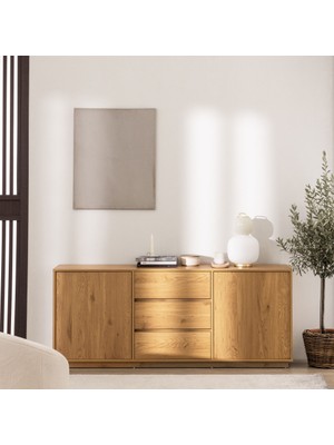 Wooden Decoration Montéra Masif Ahşap Büfe-Konsol