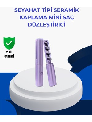 TeknoKapsül Taşınabilir Saç Düzleştirici Tarak – Ayarlanabilir Isı Kontrollü